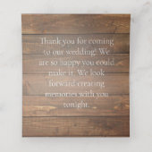 Rustische Waterverf Terracotta Floral Wedding Plaatskaartje (Binnenkant ongevouwen)