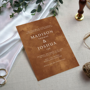 Rustische Waterverf Wild Greenery Fern Wedding Kaart