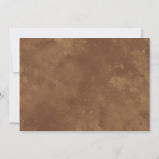 Rustische Waterverf Wild Greenery Fern Wedding Kaart (Achterkant)