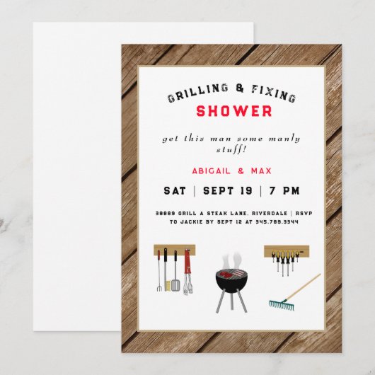 Rustische weduwnaar voor gevlekte paren kaart (Voorkant / Achterkant)