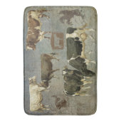 Rustische Westerne Lodge  Boerderij Koe  Barn Badmat (Voorkant Verticaal)