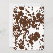 Rustische Westerne Rodeo Cowboy Baby shower Uitnod Kaart (Achterkant)