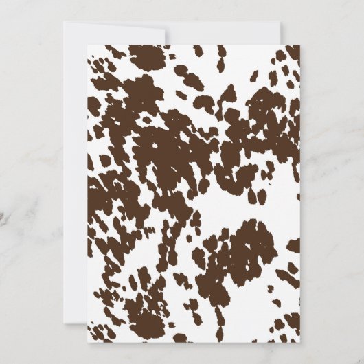 Rustische Westerne Rodeo Cowboy Baby shower Uitnod Kaart (Achterkant)