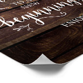 Rustische wijnstokken, dessert van de landelijke b poster (Hoek)