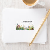 Rustische wilde bloemen Boho Chic Floral Baby show Etiket (Insitu)