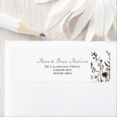 Rustische wilde Herfst Floral Wedding Etiket (Insitu)