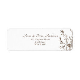 Rustische wilde Herfst Floral Wedding Etiket