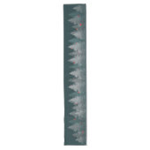 Rustische Winter Kerstbomen Tafel Runner Lange Tafelloper (Voorkant)