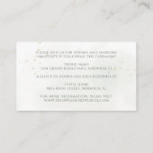 Rustische winterbessen denneappel groene wedding informatiekaartje (Achterkant)