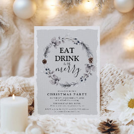 Rustische Winterfeest met kerstfeest Kaart