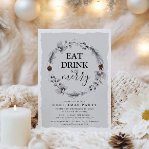 Rustische Winterfeest met kerstfeest Kaart