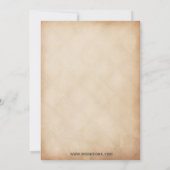 Rustische zonnebloemen Bridal Shower Invitations Kaart (Achterkant)