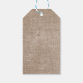 Rustische zonnesbloem Daisies Birthday Party Name Cadeaulabel (Achterkant)