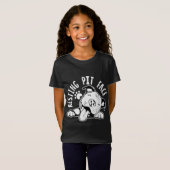 Rustkuil gezicht grappige hond, Pitbull meme kledi T-shirt (Voorkant volledig)