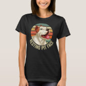  rustkuil gezicht grappige pitbull lover t-shirt (Voorkant)