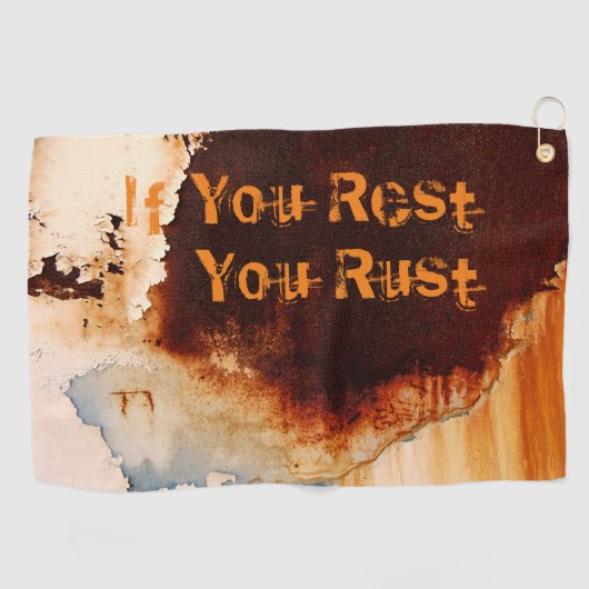 rustkunst — uniek golfhanddoek (Horizontaal)