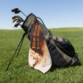 rustkunst — uniek golfhanddoek (Groen)