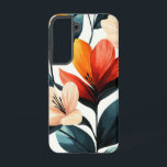 rustleaf-cluster samsung galaxy hoesje<br><div class="desc">Een geclusterde groep van roest-oranje bladeren met kleine bloesems.</div>