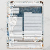 Rustlic country Burlap Recipe Insert (Voorkant)