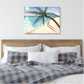 Rustling Palm 2004 Canvas Afdruk (Insitu (Slaapkamer))