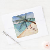 Rustling Palm 2004 Vierkante Sticker (Envelop)