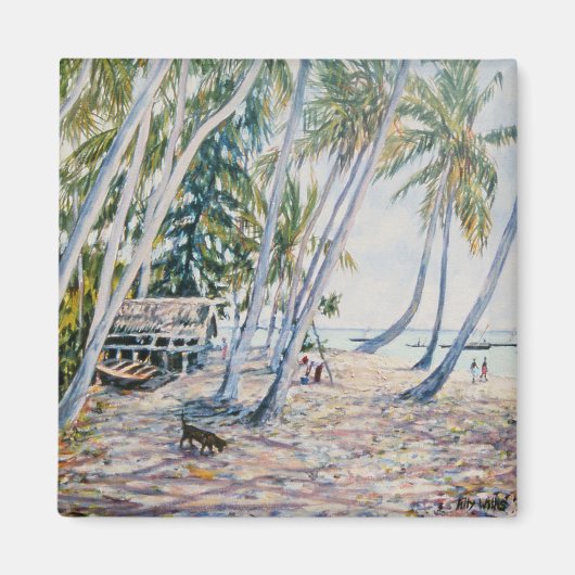 Rustling Palms Zanzibar 2002 Magneet (Voorkant)