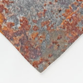 Rustmetalen achtergrond fleece deken (Hoek)