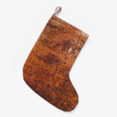 Rustmetalen achtergrond kleine kerstsok (Voorkant (Hangend))
