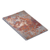 Rustmetalen achtergrond notitieboek (Rechterzijde)