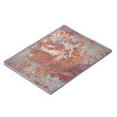 Rustmetalen achtergrond notitieboek (Linkerzijde)