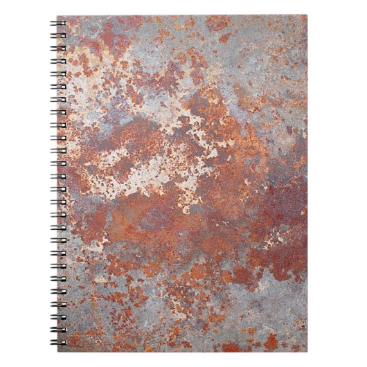 Rustmetalen achtergrond notitieboek (Voorkant)