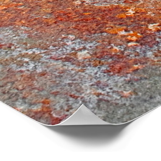 Rustmetalen achtergrond poster (Hoek)