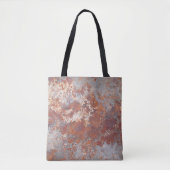 Rustmetalen achtergrond tote bag (Voorkant)
