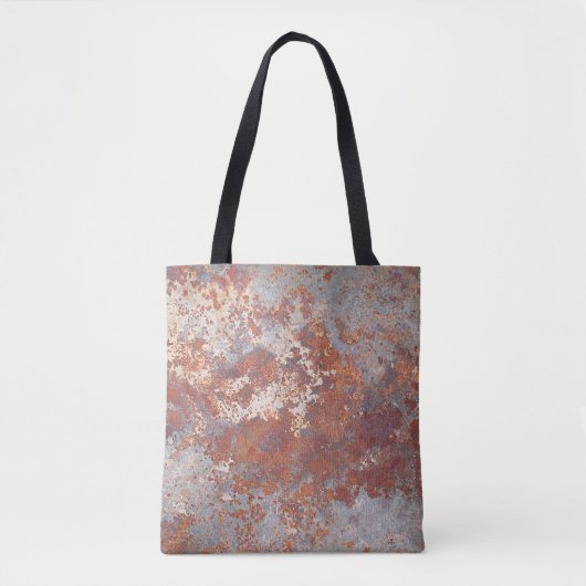 Rustmetalen achtergrond tote bag (Voorkant)