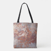 Rustmetalen achtergrond tote bag (Achterkant)