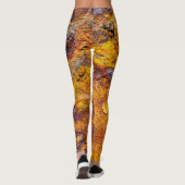 Rustmetalen oppervlak leggings (Achterkant)