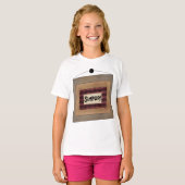 Rustminimalistisch Simplify Woord Kunstbord T-shirt (Voorkant volledig)