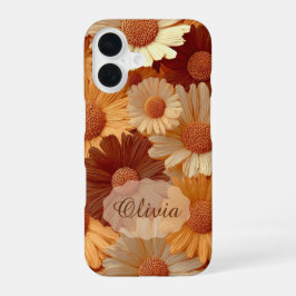 Rusto-boho-bloem Daisy-patroon op maat gemaakte ho iPhone 16 Hoesje
