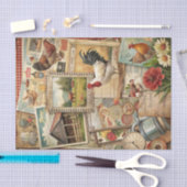 Rusto Collage Schuur en Landelijke Ephemera Ambach Tissuepapier (Craft)