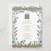 Rusto Florale Uitnodiging Template – Wilde Bloemen (Achterkant)