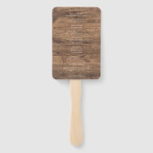Rusto Gold Eucalyptus & Witte Bloemstuk Houten Bru Handwaaier (Achterkant)