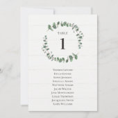 Rusto Verde Tafel Stoelindeling Plan Kaart (Voorkant)