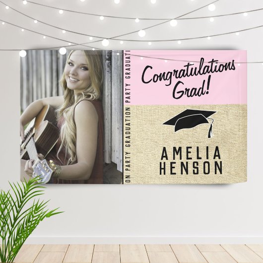 Rustoce Afbeelding voor Afstudeerfeest met Felicit Spandoek