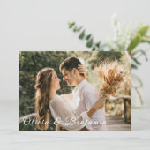 Rustoce Bloemige Foto Verbrand Oranje Trouw Kaart (Staand voorkant)