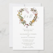 Rustoce Harten Bloemstuk Salie Groene Foto Trouwfe Kaart (Voorkant)