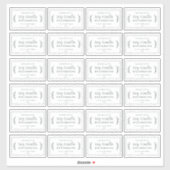 Rustoce Huisgemaakte Sojakaars Labels 24x Zwart Wi (Vel)