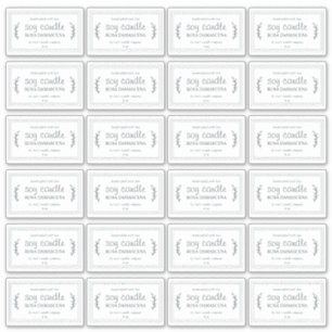 Rustoce Huisgemaakte Sojakaars Labels 24x Zwart Wi