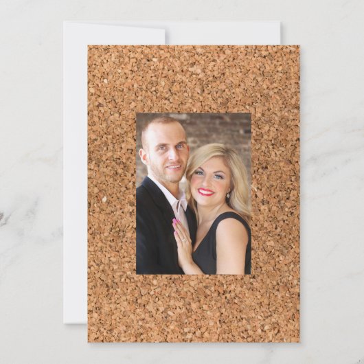 Rustoce Munt Boho Wijnproeverij Trouwfoto Save The Date (Achterkant)