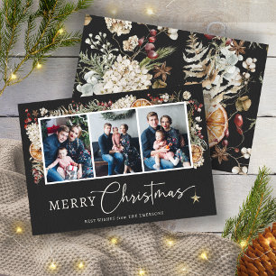 Rustoecologische Kerst Foto Kaart