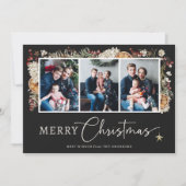 Rustoecologische Kerst Foto Kaart (Voorkant)